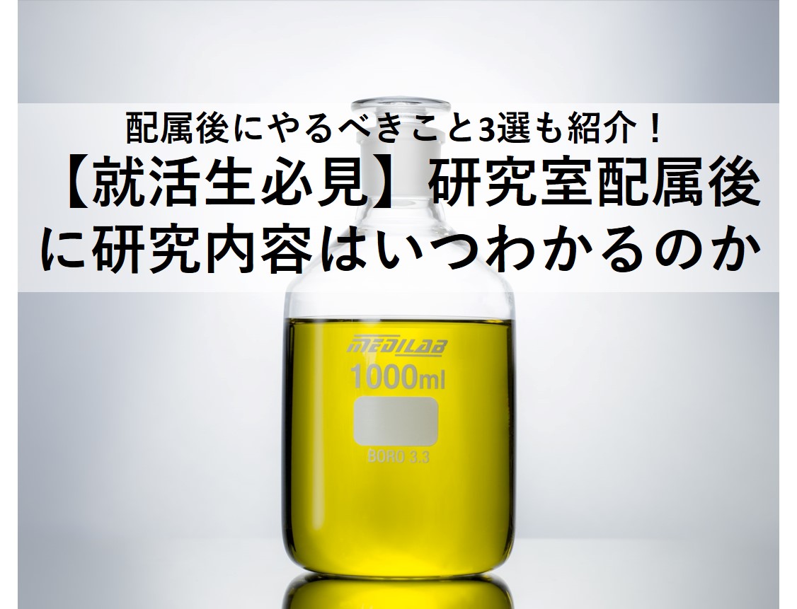 研究室配属後に研究内容はいつわかるか